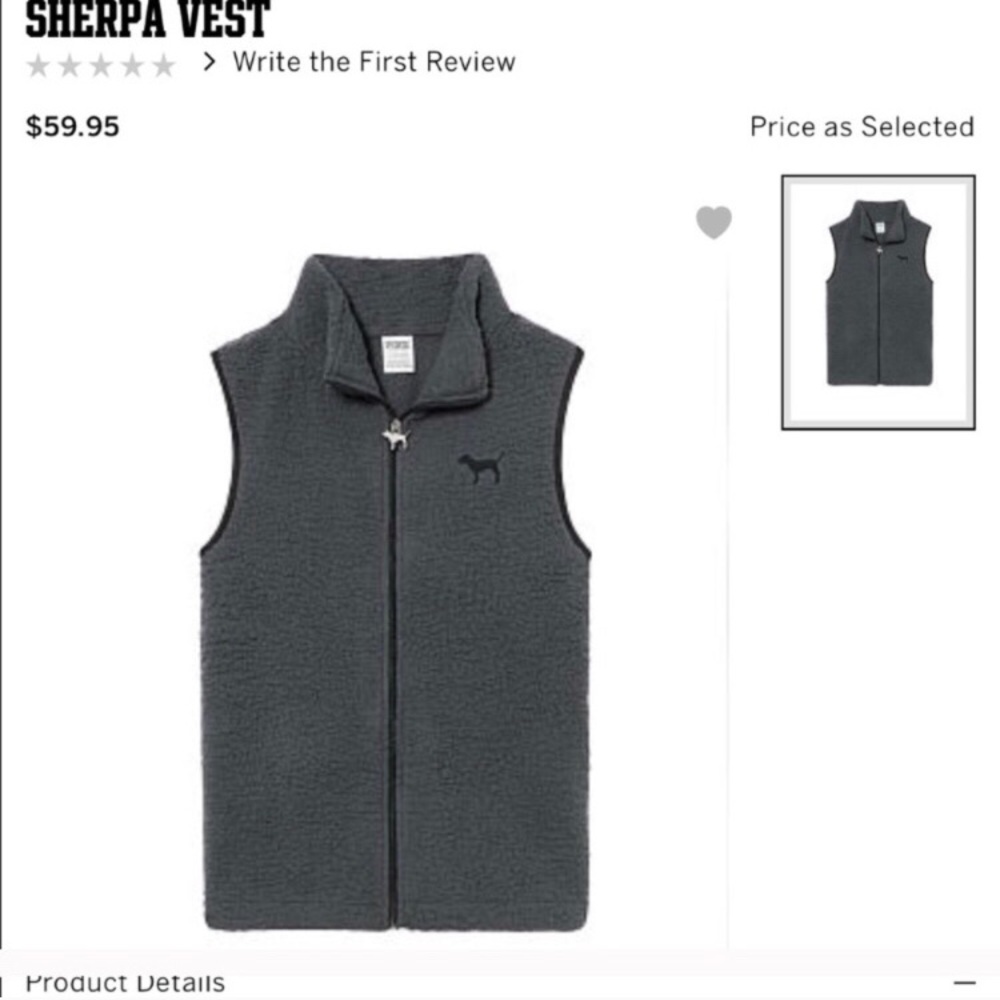 Gray Sherpa vest